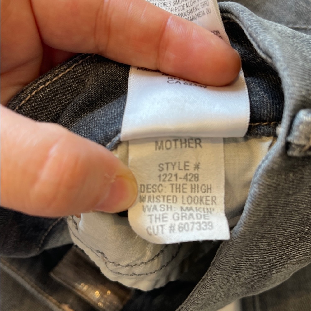 Mother The High Waisted Looker Skinny Jeans – Makin’ The Grade Wash, Size 27 NWT - Picture 6 of 7